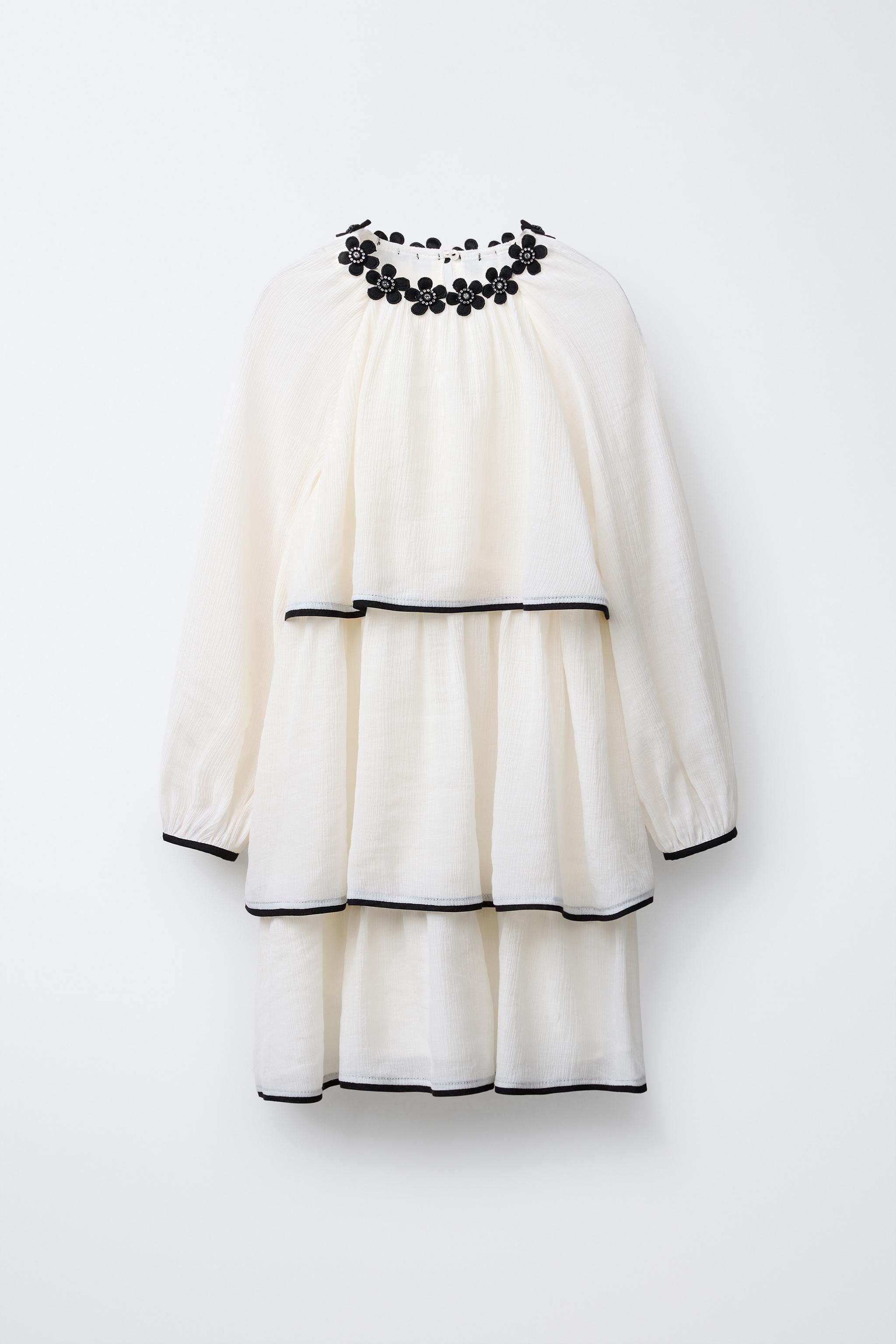 FLOWY JEWEL FLOWER DRESS